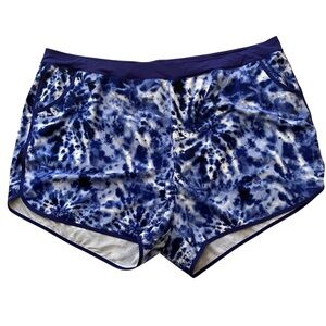 torrid Blue/White Tie Dye Swim Shorts 6X(30) NEW